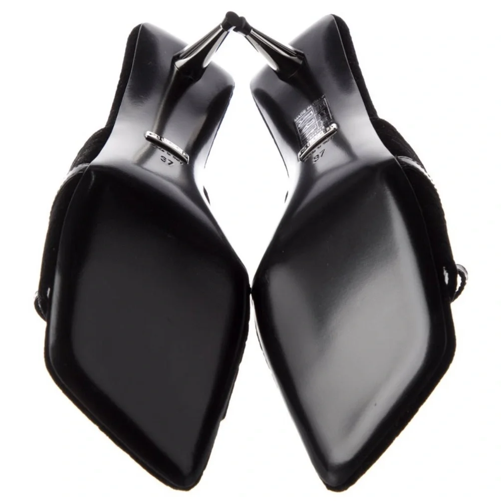 Gucci Velvet Mules - Picture 5 of 5